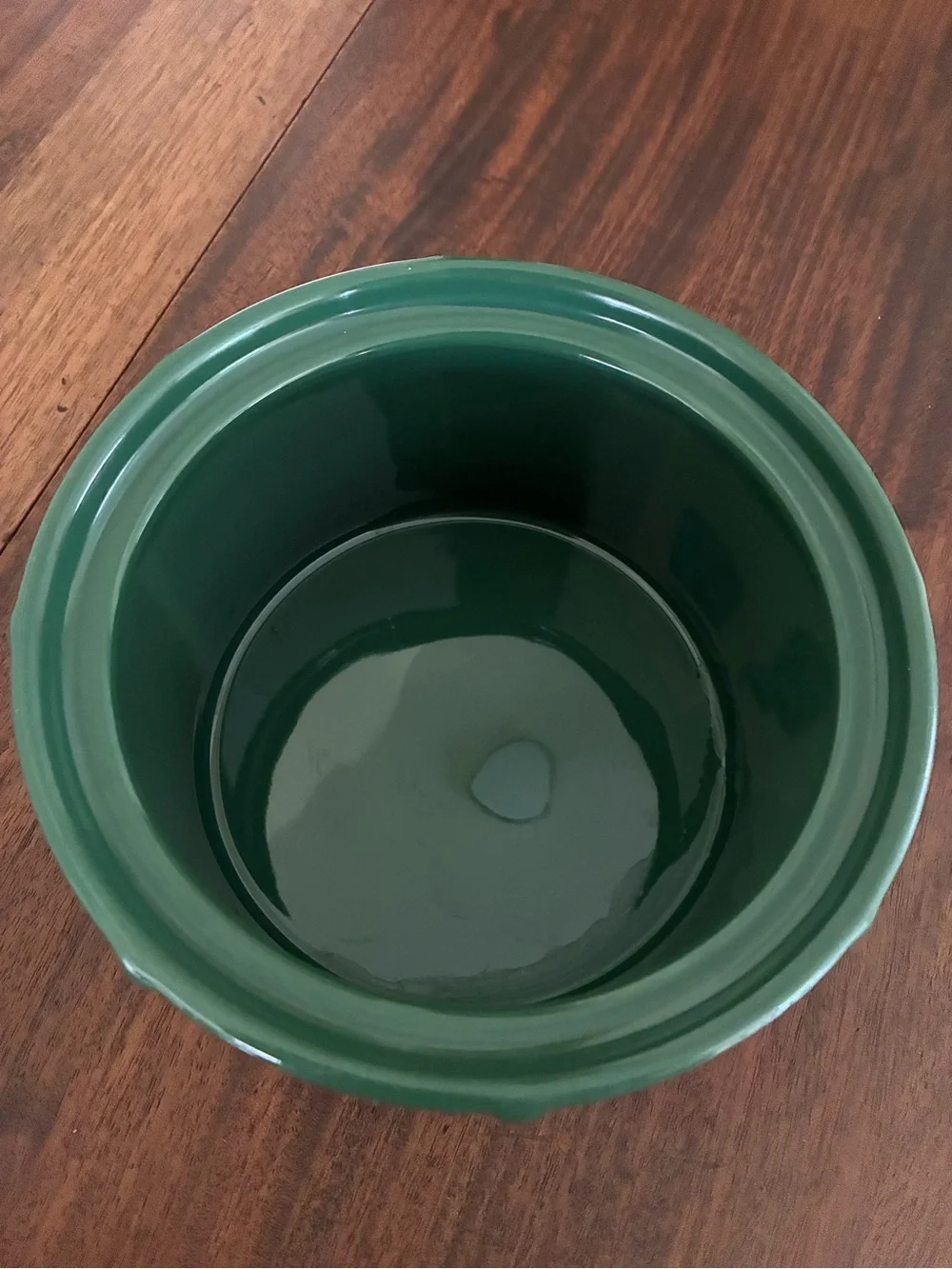 Longaberger Pottery Ivy Green Woven Drum Crock with Lid